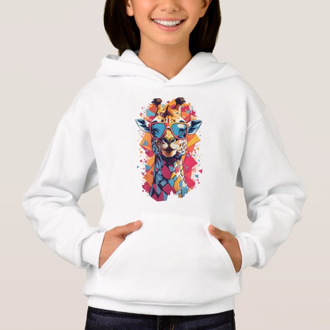 Graffiti Style Giraffe Portrait-58567 (Front)