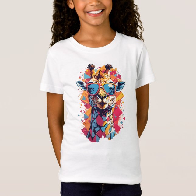 Graffiti Style Giraffe Portrait-58567 T-Shirt (Front)