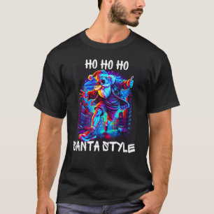 Graffiti Style Ho Ho Ho Santa Underground Style T-Shirt