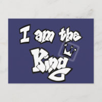 Graffiti Style "I am the King" with crown