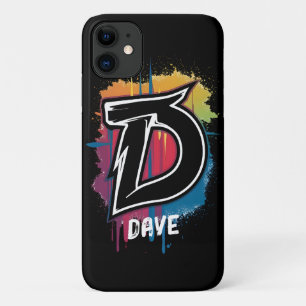 Graffiti Style Letter "D" Monogrammed Customisable Case-Mate iPhone Case
