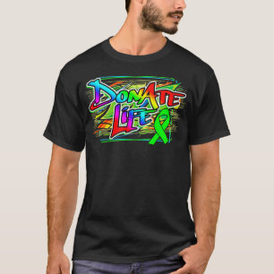 Graffiti Style Organ Donation Awareness and Organ T-Shirt