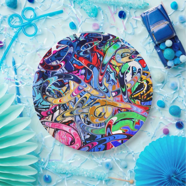 Graffiti Style  Paper Plate (Party)