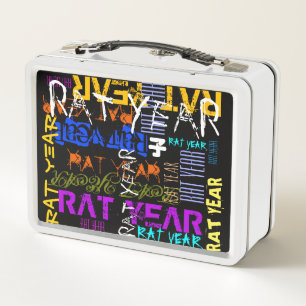 Graffiti style Rat Chinese Year Zodiac Lunch Box