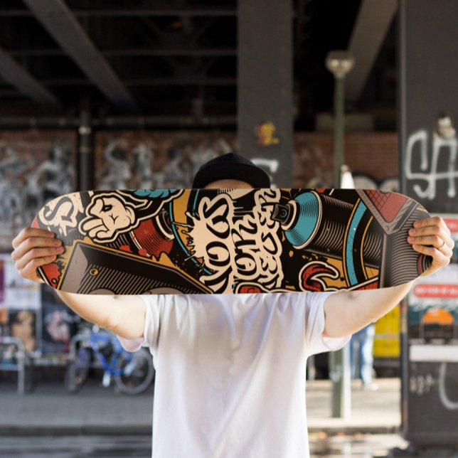 Graffiti Style Skateboard | Urban Skateboard Deck (Graffiti Urban Skateboard Deck)
