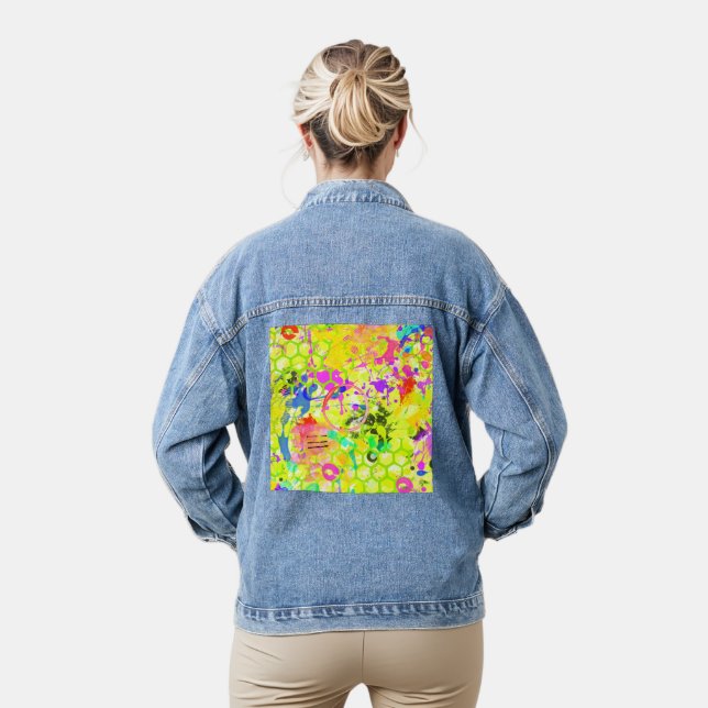 Graffiti Summer Abstract 1 Denim Jacket (Model)