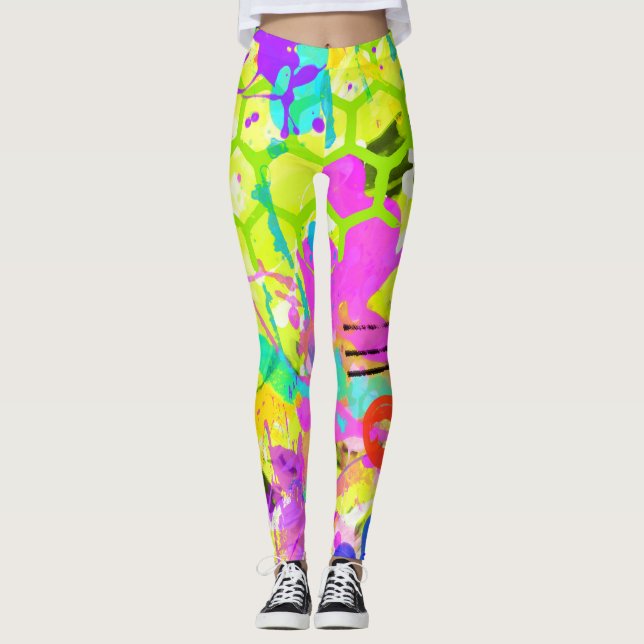Graffiti Summer Leggings (Front)