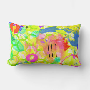 Graffiti Summer Lumbar Cushion
