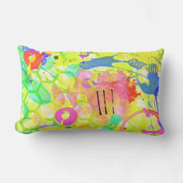 Graffiti Summer Lumbar Cushion (Front)