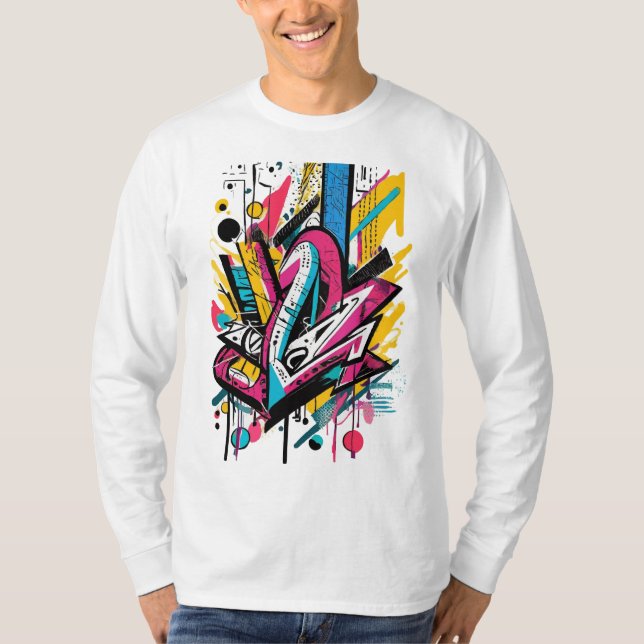 Graffiti Threads: Urban Style Statements T-Shirt (Front)