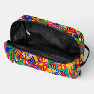 Graffiti Tiger Memphis Global Village Coffehouse Dopp Kit