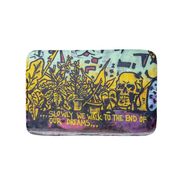 Graffiti Urban Street Art Abstract Bath Mat (Front)