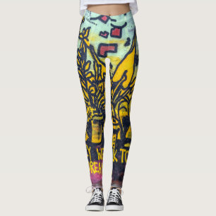 Graffiti Urban Street Art Abstract Leggings
