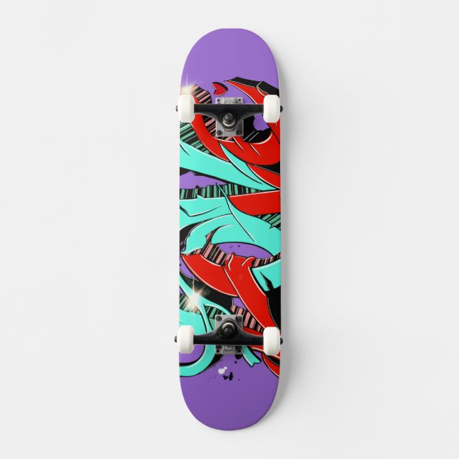 Graffiti Vibes Skateboard Deck (Front)