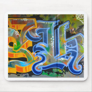 Graffiti Wall Art Mouse Pad