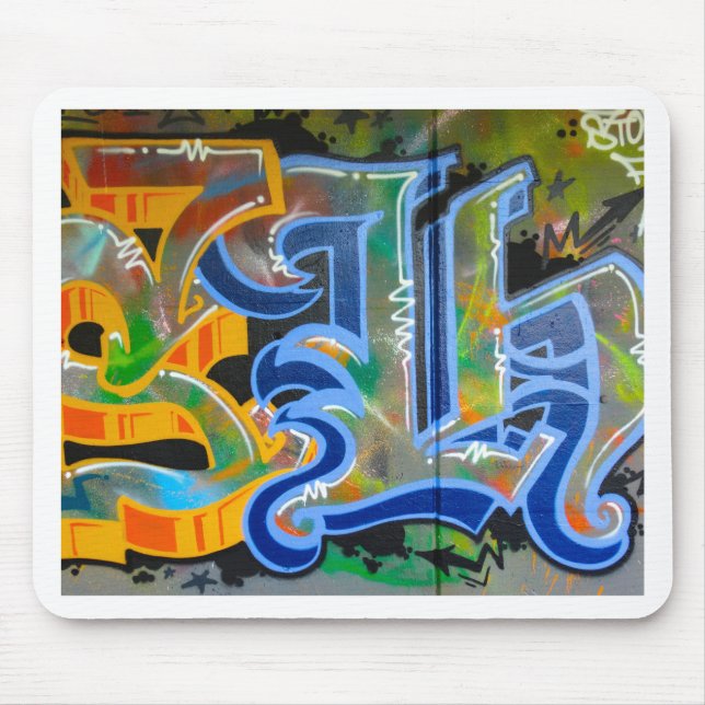 Graffiti Wall Art Mouse Pad (Front)