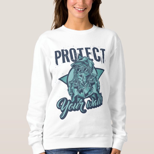 Graffiti Wall Art T-Shirt | Urban Street Art Spray Sweatshirt (Front)