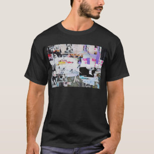 Graffiti Wall Banksy Style Torn Paper T-Shirt