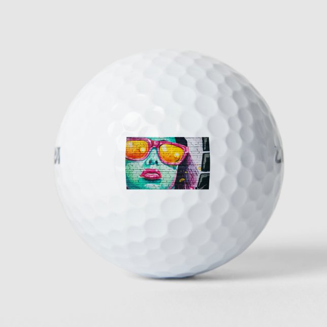 graffiti wall golf balls (Front)