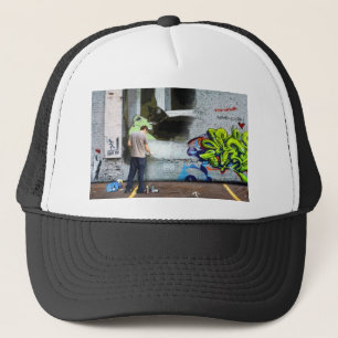 Graffiti Wall Lucy Trucker Hat