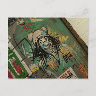 Graffitti and Wall art, city centre manchester Postcard
