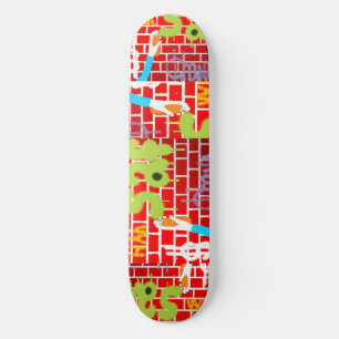 Graffitti spray painting Skateboard