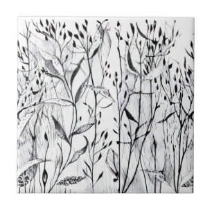 Grafisches Bild von Pflanzen Tile