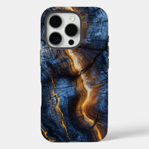 Grafisches Holzdesign iPhone 16 Pro Case