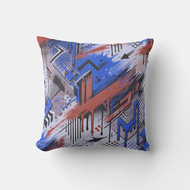 Grafiti style cushion (Front)