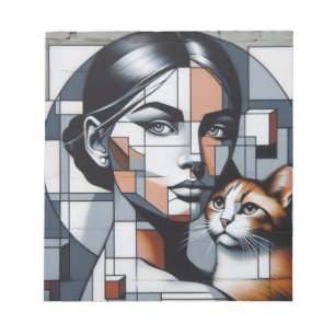 Grafitti Cat Lady Notepad