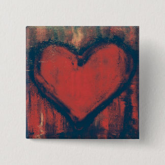 Grafitti Heart Art Button