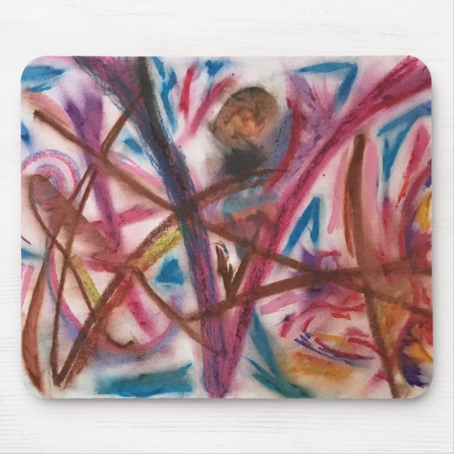 Grafitti Pastel Art Expression Mouse Pad (Front)