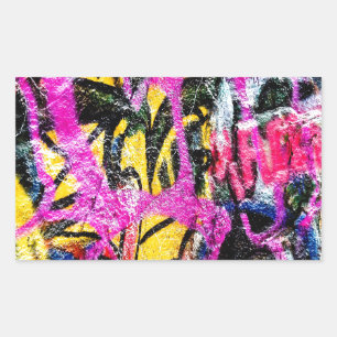 Grafitti Rock 2 Rectangular Sticker