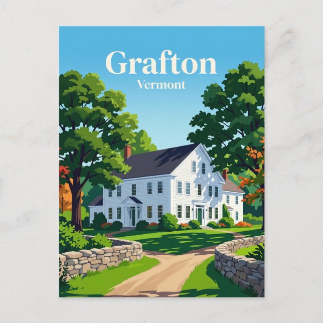 Grafton, Vermont USA Postcard (Front)