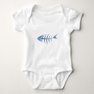 Gräger fish fishbones baby bodysuit