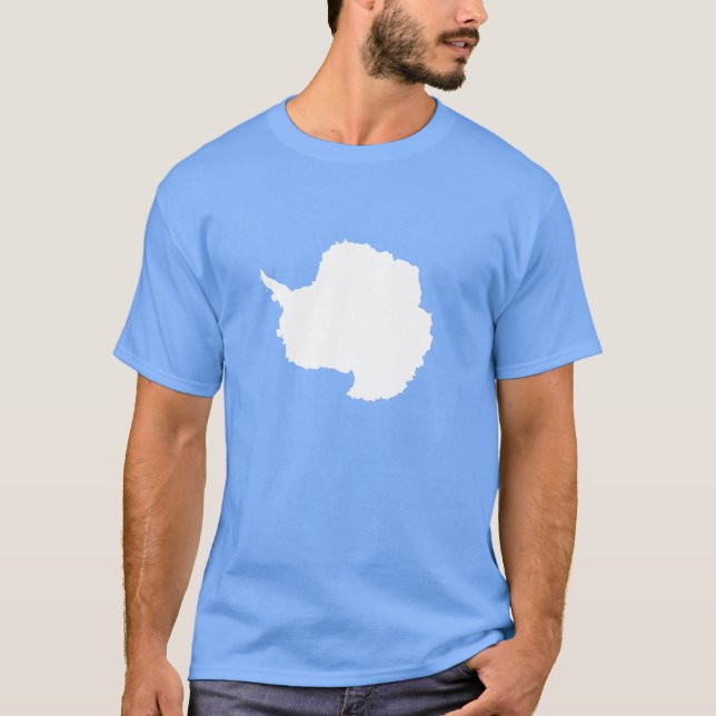 Graham Bartram Antarctica flag blue white T-Shirt (Front)