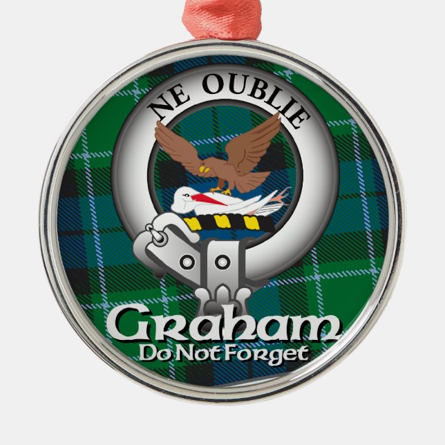 Graham Clan Metal Tree Decoration (Front)