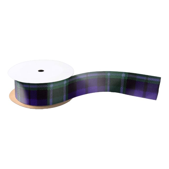 Graham clan Plaid Scottish tartan Satin Ribbon (Spool)