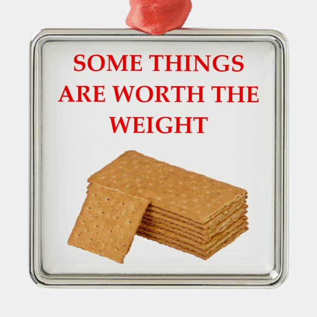 graham crackers metal tree decoration (Front)