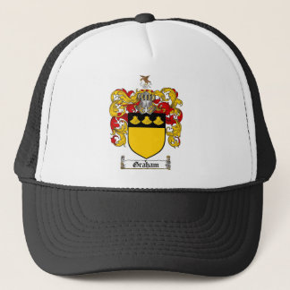 GRAHAM FAMILY CREST - GRAHAM COAT OF ARMS TRUCKER HAT
