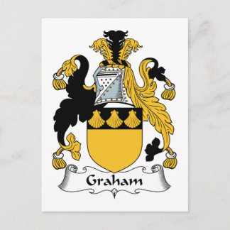 Graham Family Crest Postcard