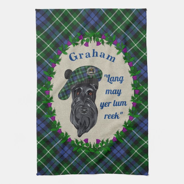Graham Scottie Dog Kitchen Towel (Vertical)