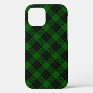 Graham tartan green black plaid iPhone 12 case