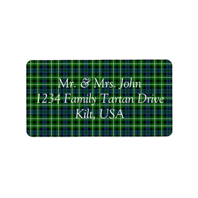 Graham Tartan Label (Front)