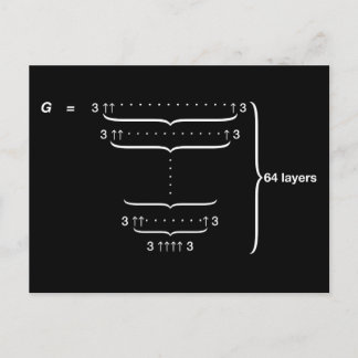 "GRAHAM'S NUMBER" POSTCARD