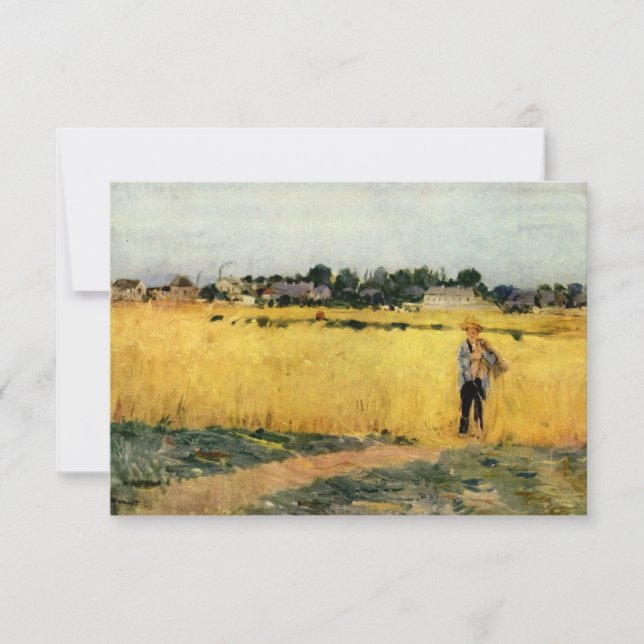 Grain Field (by Berthe Morisot) Card (Front)