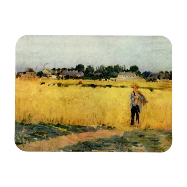 Grain Field (by Berthe Morisot) Magnet (Horizontal)
