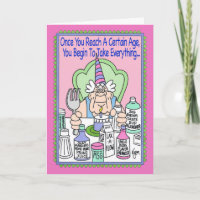 GRAIN OF SALT Birthday Card