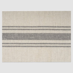 Grain sack stripe blue tissue paper