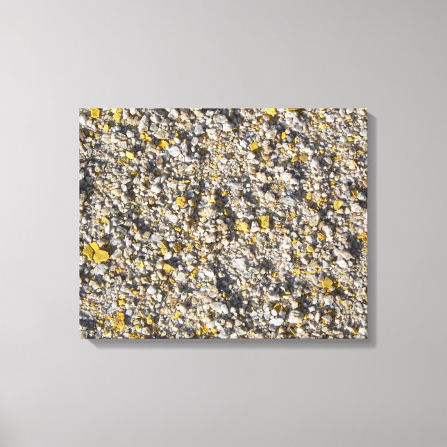 GRAINS OF JAUNE WRAPPED CANVAS PRINT (Front)